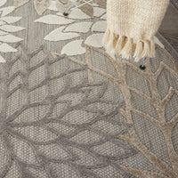 2? x 10? Natural and Gray Indoor Outdoor Runner Rug