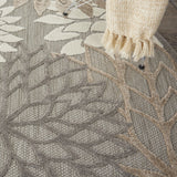 2? x 10? Natural and Gray Indoor Outdoor Runner Rug