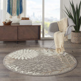 2? x 10? Natural and Gray Indoor Outdoor Runner Rug