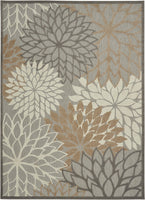 2? x 10? Natural and Gray Indoor Outdoor Runner Rug