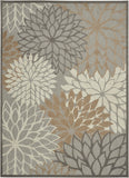 2? x 10? Natural and Gray Indoor Outdoor Runner Rug