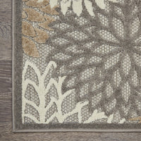 2? x 10? Natural and Gray Indoor Outdoor Runner Rug