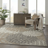 2? x 10? Natural and Gray Indoor Outdoor Runner Rug