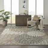 2? x 10? Natural and Gray Indoor Outdoor Runner Rug