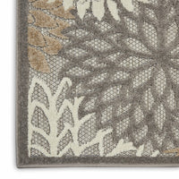 2? x 10? Natural and Gray Indoor Outdoor Runner Rug