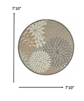 2? x 10? Natural and Gray Indoor Outdoor Runner Rug