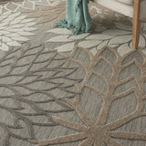2? x 10? Natural and Gray Indoor Outdoor Runner Rug