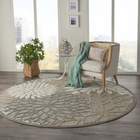 2? x 10? Natural and Gray Indoor Outdoor Runner Rug