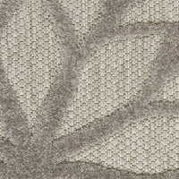 2? x 6? Silver and Gray Indoor Outdoor Runner Rug