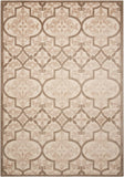 5? x 8? Cream and Beige Trellis Indoor Outdoor Area Rug
