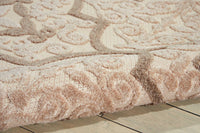 5? x 8? Cream and Beige Trellis Indoor Outdoor Area Rug