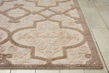 5? x 8? Cream and Beige Trellis Indoor Outdoor Area Rug