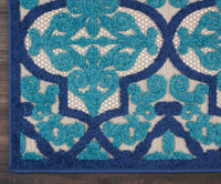 5? x 8? Cream and Beige Trellis Indoor Outdoor Area Rug