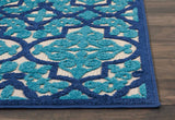 5? x 8? Cream and Beige Trellis Indoor Outdoor Area Rug