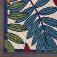 2?x 8? Multicolored Leaves Indoor Outdoor Runner Rug