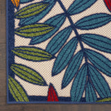 2?x 8? Multicolored Leaves Indoor Outdoor Runner Rug