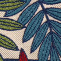 2?x 8? Multicolored Leaves Indoor Outdoor Runner Rug