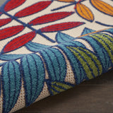 2?x 8? Multicolored Leaves Indoor Outdoor Runner Rug