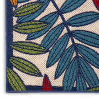 2?x 8? Multicolored Leaves Indoor Outdoor Runner Rug