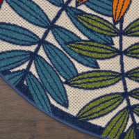 2?x 8? Multicolored Leaves Indoor Outdoor Runner Rug