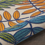 2?x 8? Multicolored Leaves Indoor Outdoor Runner Rug