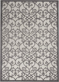 5? x 8? Gray and Charcoal Indoor Outdoor Area Rug