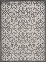 5? x 8? Gray and Charcoal Indoor Outdoor Area Rug