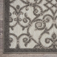 5? x 8? Gray and Charcoal Indoor Outdoor Area Rug