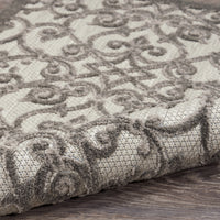 5? x 8? Gray and Charcoal Indoor Outdoor Area Rug