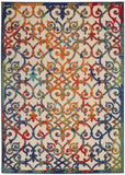 5? x 8? Rainbow Colored Indoor Outdoor Area Rug