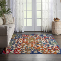 5? x 8? Rainbow Colored Indoor Outdoor Area Rug