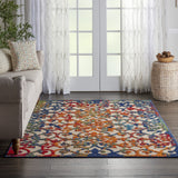5? x 8? Rainbow Colored Indoor Outdoor Area Rug