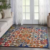 5? x 8? Rainbow Colored Indoor Outdoor Area Rug