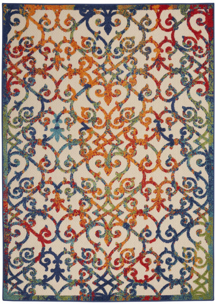 8? x 11? Rainbow Colored Indoor Outdoor Area Rug