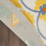 5? x 7' Multi Medallion Indoor Outdoor Area Rug