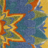 5? x 7' Multi Medallion Indoor Outdoor Area Rug