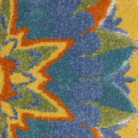 5? x 7' Multi Medallion Indoor Outdoor Area Rug