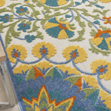5? x 7' Multi Medallion Indoor Outdoor Area Rug