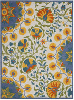 5? x 7' Multi Medallion Indoor Outdoor Area Rug