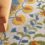 5? x 7' Multi Medallion Indoor Outdoor Area Rug