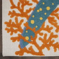 5? Round Multicolor Indoor Outdoor Area Rug