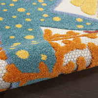 5? Round Multicolor Indoor Outdoor Area Rug