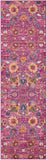 2? x 3? Fuchsia and Orange Distressed Scatter Rug