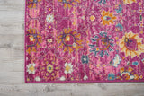 2? x 3? Fuchsia and Orange Distressed Scatter Rug