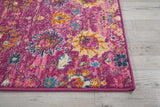 2? x 3? Fuchsia and Orange Distressed Scatter Rug