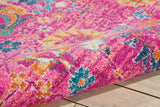 2? x 3? Fuchsia and Orange Distressed Scatter Rug