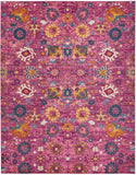 2? x 3? Fuchsia and Orange Distressed Scatter Rug