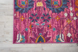 2? x 3? Fuchsia and Orange Distressed Scatter Rug