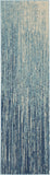 5? x 7? Navy and Light Blue Abstract Area Rug