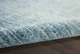 5? x 7? Navy and Light Blue Abstract Area Rug